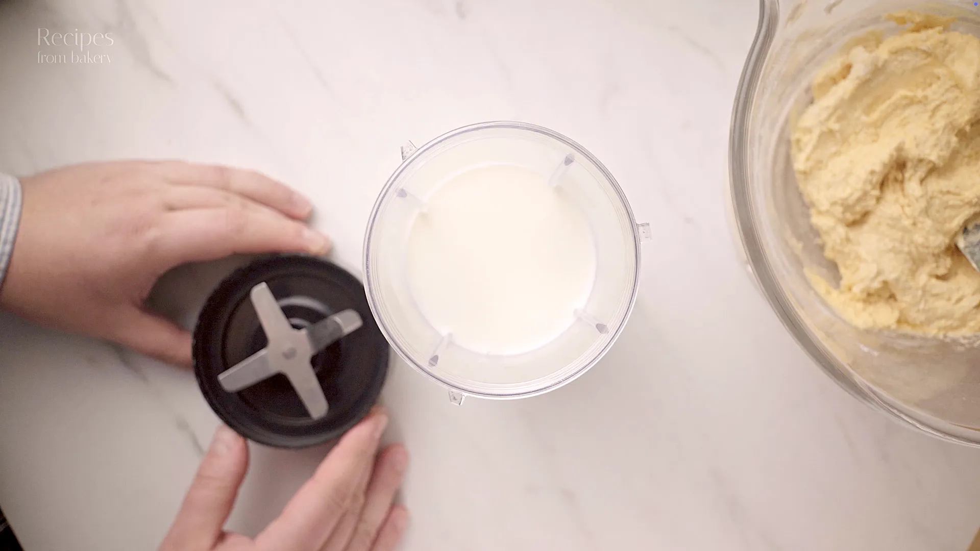 Lait dans le blender